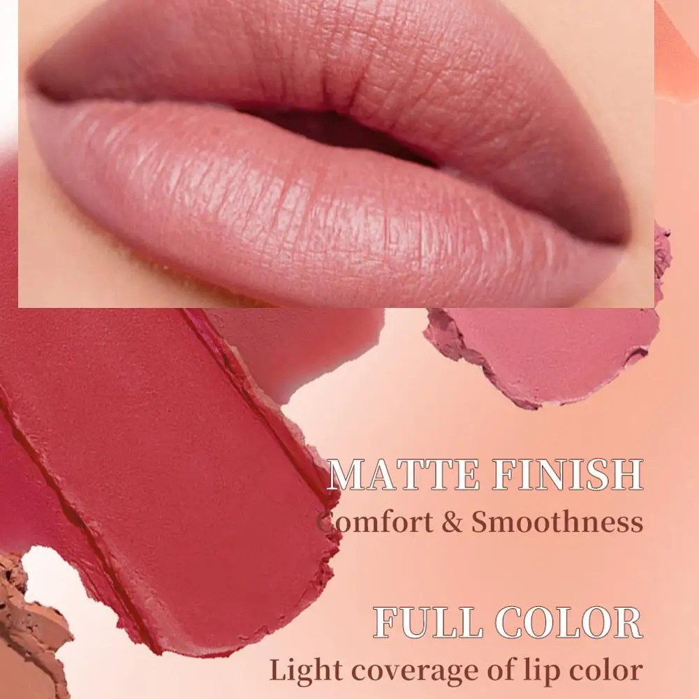 6 colors/1set Matte Red Brown Velvet Lipstick Tapered Gradient Lip Liner Waterproof Non Stick Contouring Tint Lipliner Set