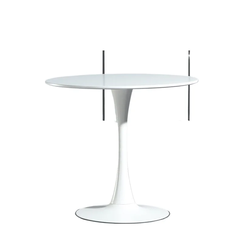 

Dining Table Tulip Base Nordic White Luxury Small Furniture Round Modern Set Room Wood Dinning Metal Restaurant Home Furniture