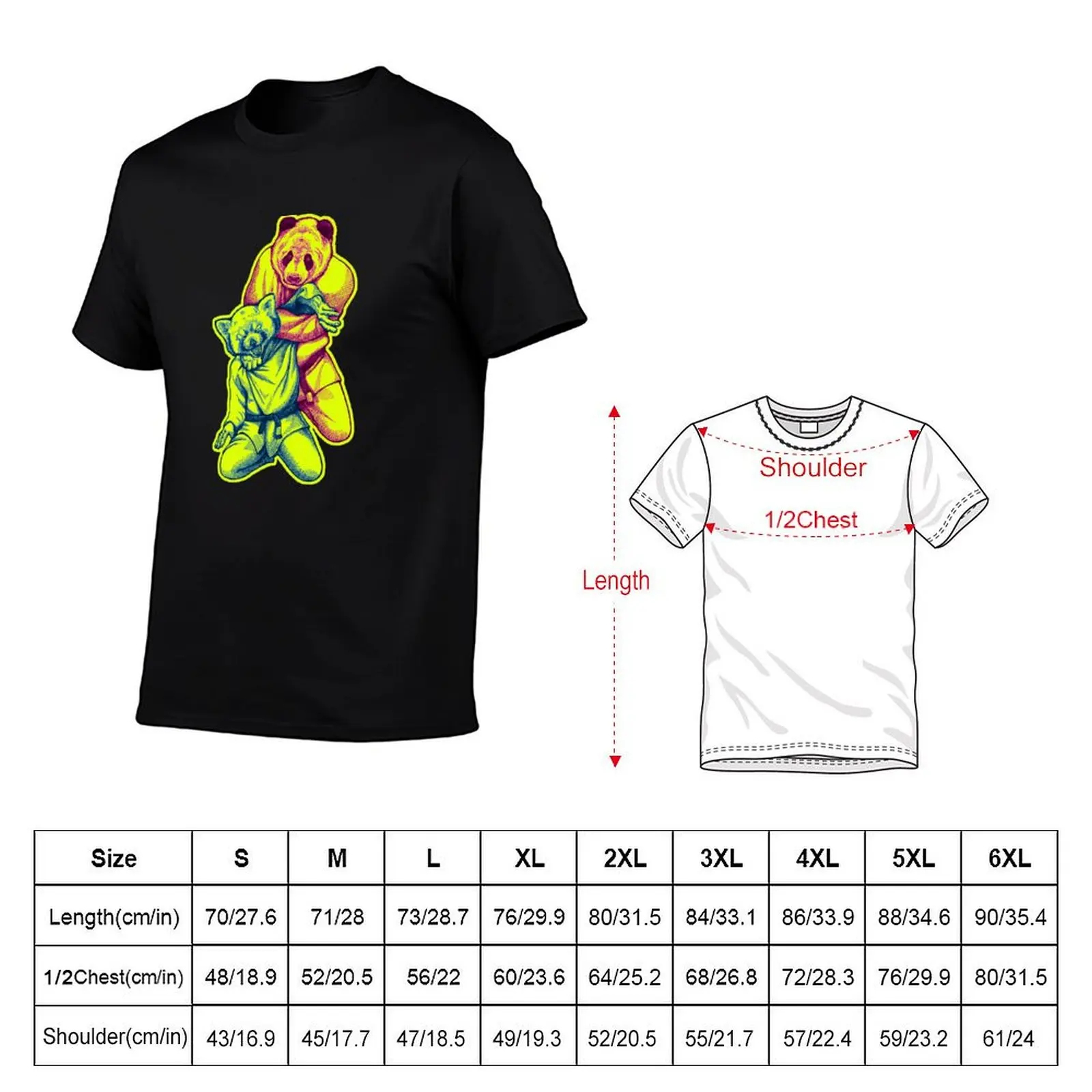 Martial Arts - Way of Life #4 - Panda vs Red Panda - jiu jitsu, bjj, judo submission T-Shirt football t shirt Men's t-shirts