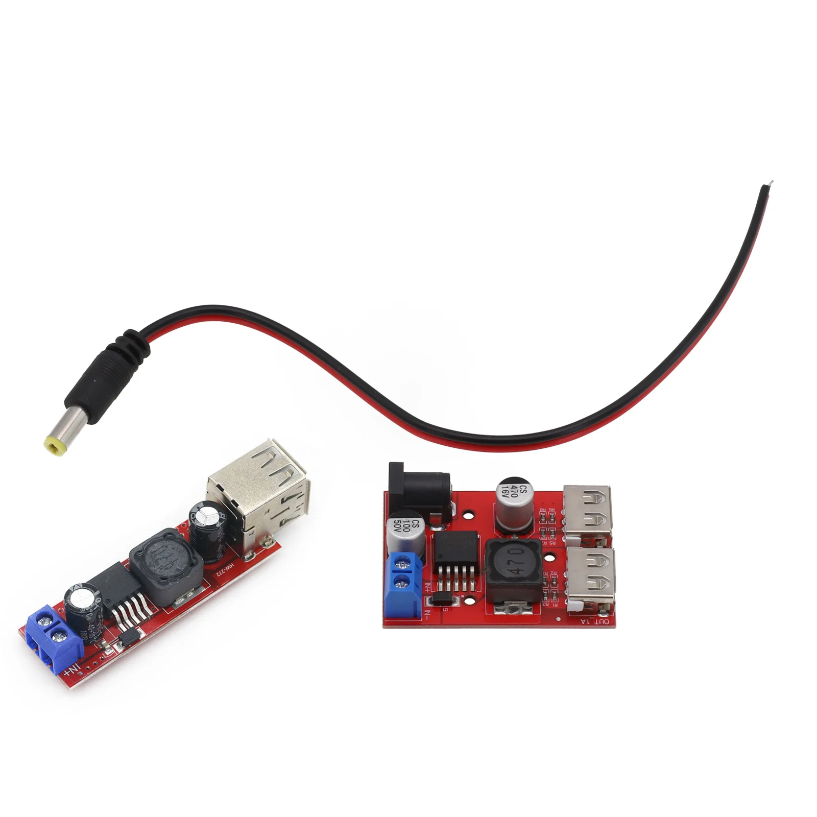 portable solar charge controller with dual USB 5V 3A output step down converter for 6V-40V input power sources