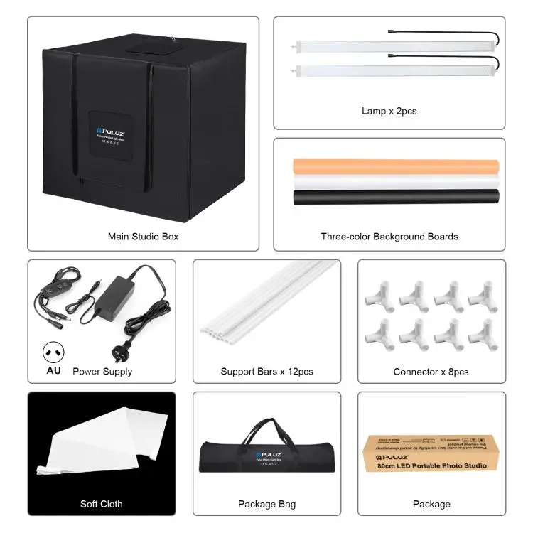 PULUZ 80cm Photo Light Box Studio Light Softbox Photography Studio 