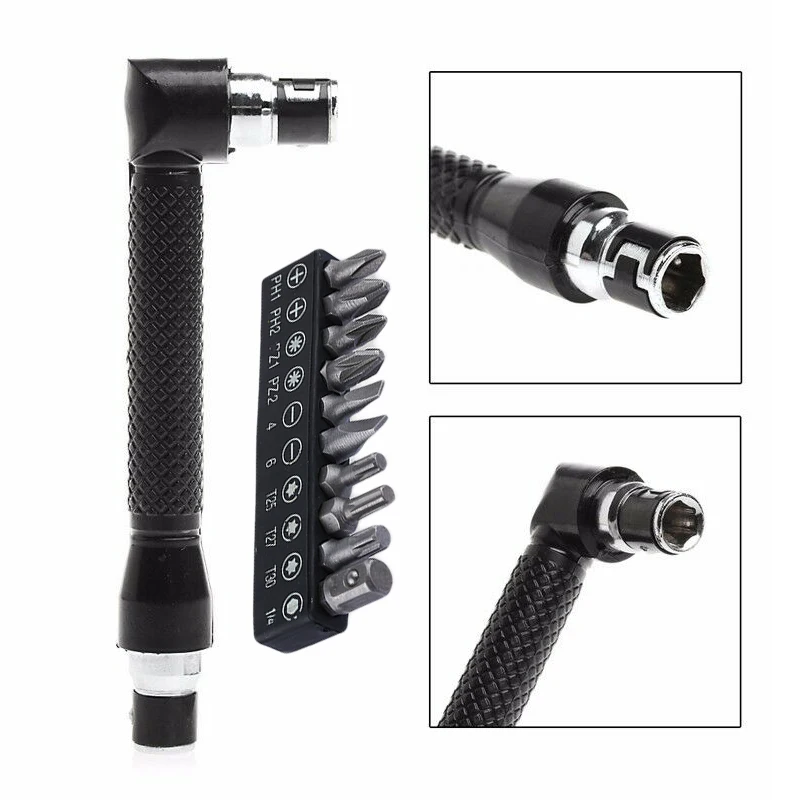 11PCS Precision Screwdriver Set Mini Carbon Steel L-Shape Dual Head Wrench Hand Operated Tools Toolbox Professional Magnet Bit