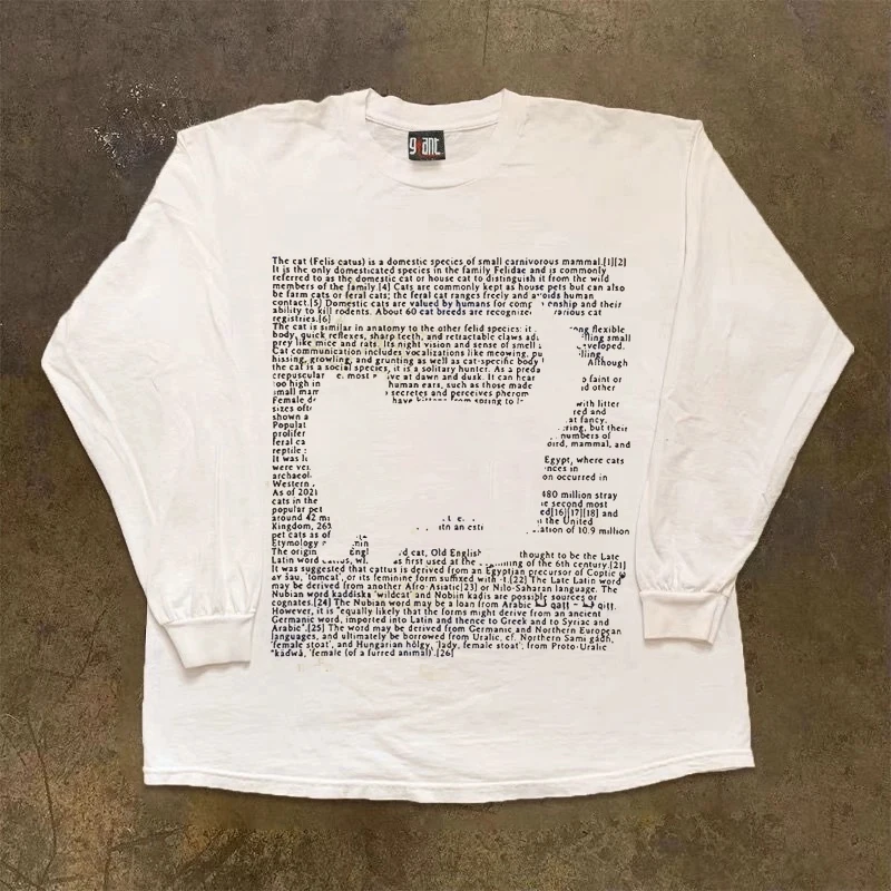Long Sleeve 310 Pure Cotton Men's T-Shirt Upward Hero Non-Light American Style Couple's T-Shirt Youth Loose Fit Printed Tee
