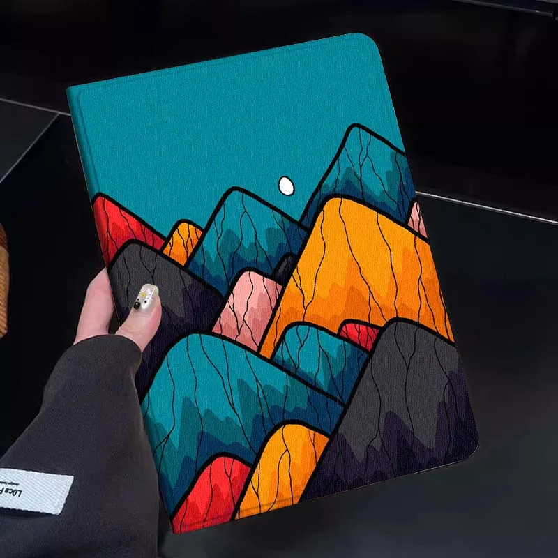 

Cartoon Mountain Moon Gift Tablet Case For Huawei Honor MatePad MediaPad Air 5 6 7 11 V6 V7 V8 V9 X9 X8 T10 T10s C5e T5