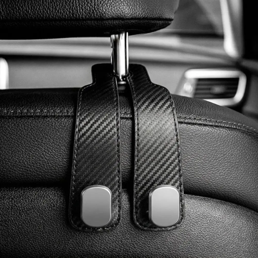2 in 1 Car Headrest Hook Universal Large Load-Bearing Car Organizer Clips Hidden Car Seat Back Hanger Car Interior Accessories
