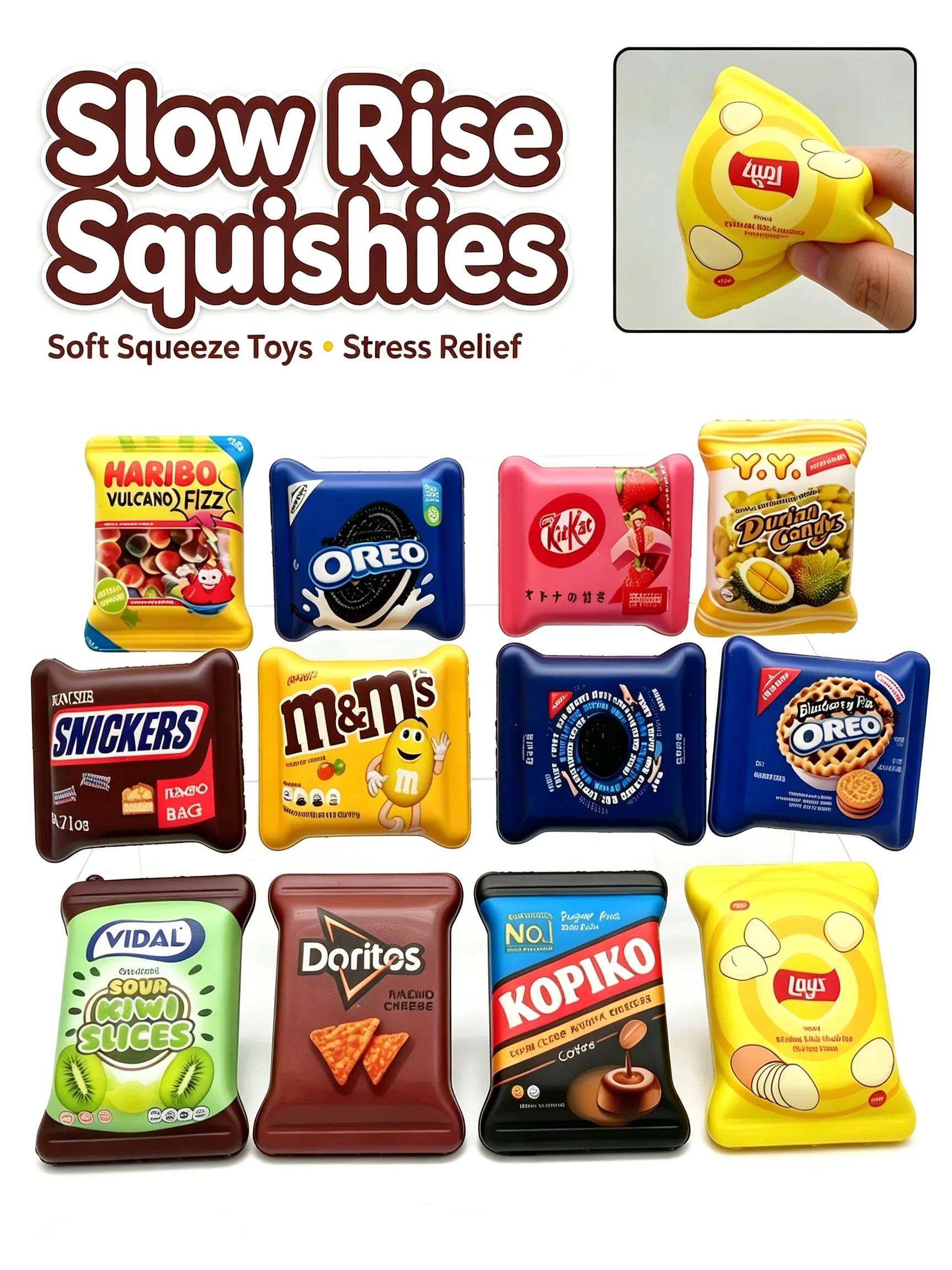 2026 HOT Niedliches Mini-Squishy-Spielzeug, realistisches Essen, Stressabbau, langsam aufsteigend, weiches Silikon-Fidget für Erwachsene, lustiges Weihnachtsgeschenk – Detail 1