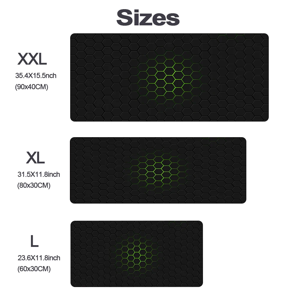 Geometric Gaming Accessories Mousepad Computer Laptop Gamer Extended Mouse Mats Large Anime Mouse Pad Rubber Keyboards Table Mat