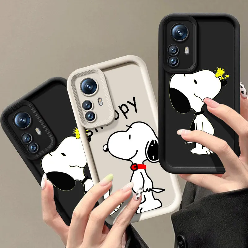 Big Head S-Snoopy Phone Case For Xiaomi POCO X3 X4 NFC F3 GT M3 M4 M6 X5 Pro X6 5G C31 C65 F4 F5