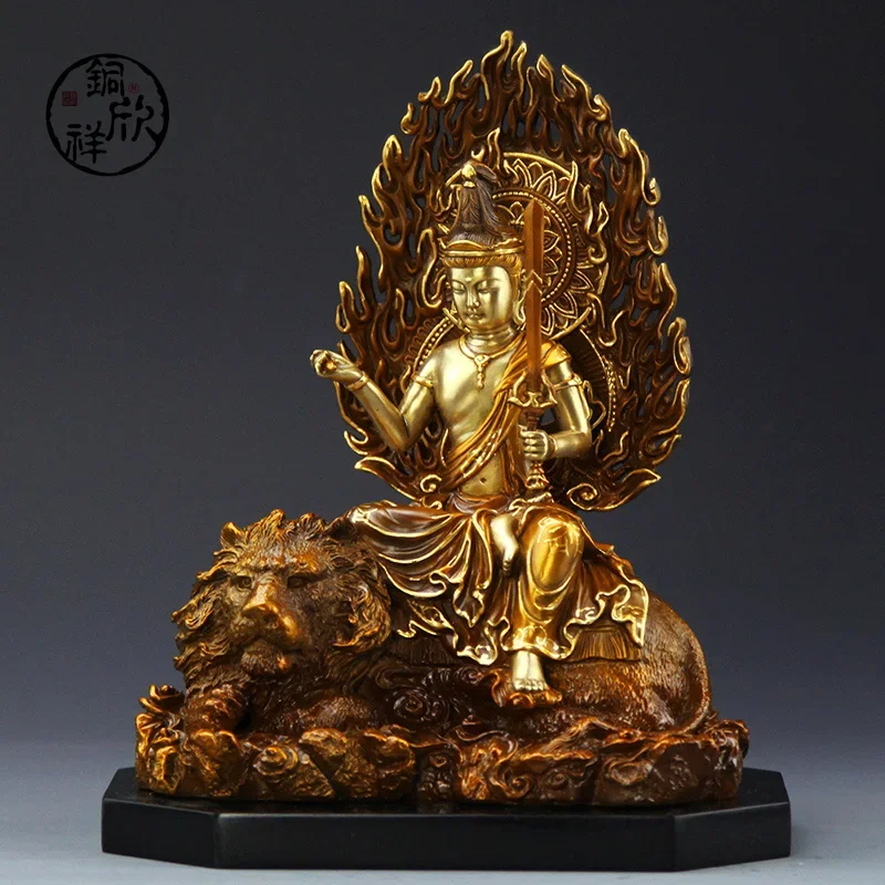 

3pcs/lot Chinese Three Saints of Hua-yen Buddhism Copper Manjusri, Birobong Buddha, Samantabhadra Buddha Statue Free Shipping