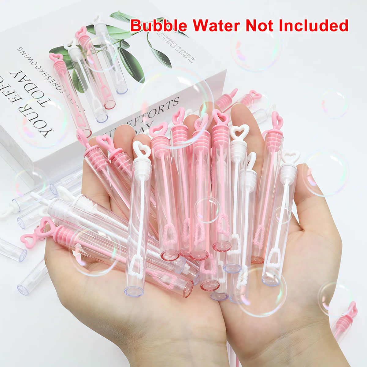 20/50 Uds. Tubo de varita de corazón de amor botella de jabón de burbujas regalos de boda para invitados recuerdos de fiesta de cumpleaños suministros de decoración