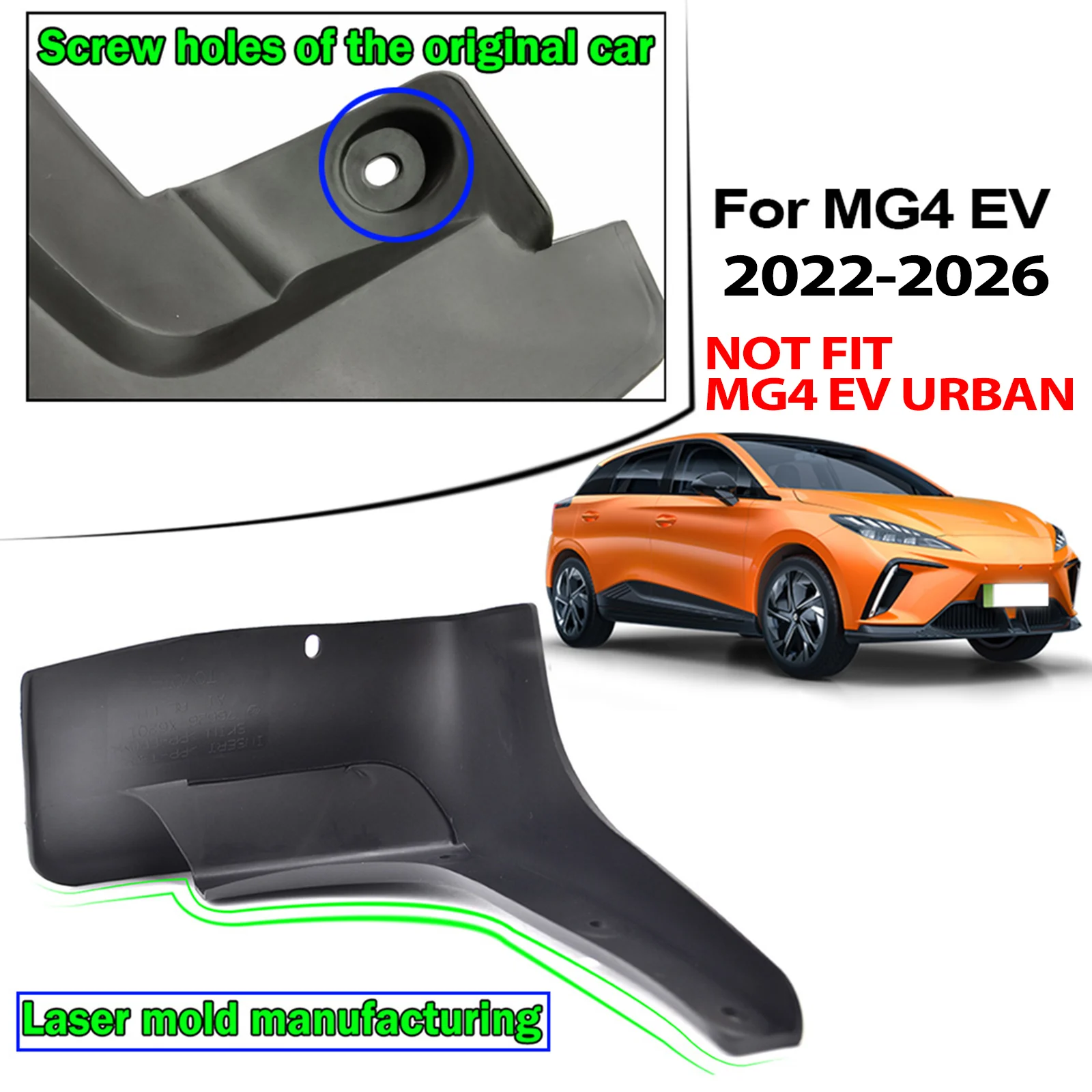 

For MG 4 MG4 EV Mulan Electric 2022 2023 2024 2025 2026 Mud Flaps Splash Guard Mudguards Front Rear Molded Fender Car Styling
