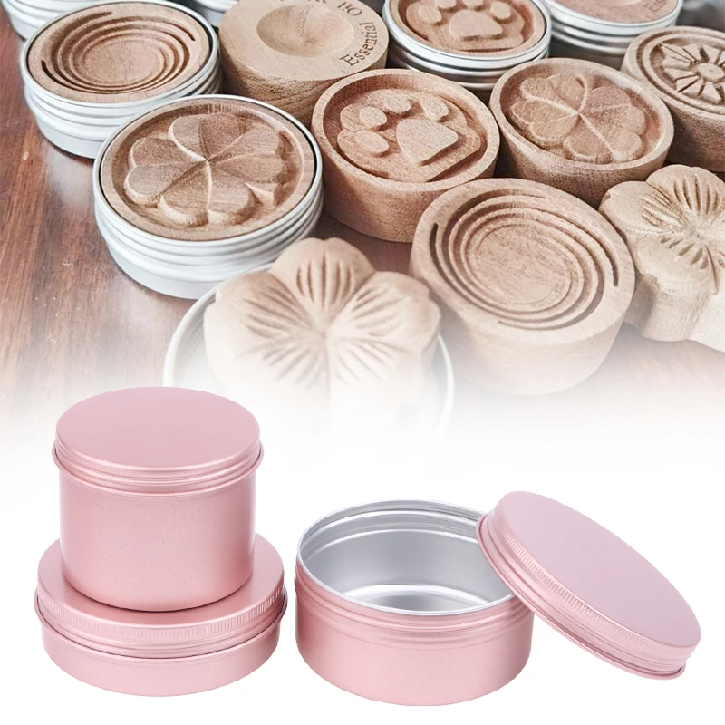New 5-180ml Cream Jar Tin Cosmetic Lip Balm Containers Nail Derocation Pot Refillable Bottle Screw Thread Empty Candles Box