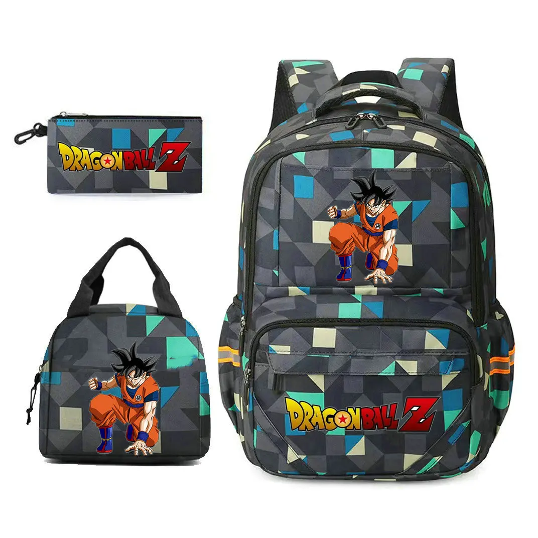 Mochila escolar de Anime para niños, niñas, niños, mujeres, hombres, estudiantes de secundaria, mochila escolar grande de dragon ball