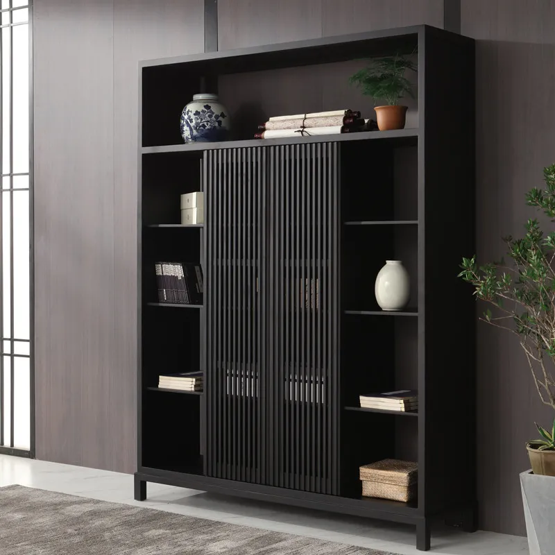 

New Chinese-style living room locker tea storage cabinet floor-to-ceiling Bogu frame Zen homestay villa club furnitur
