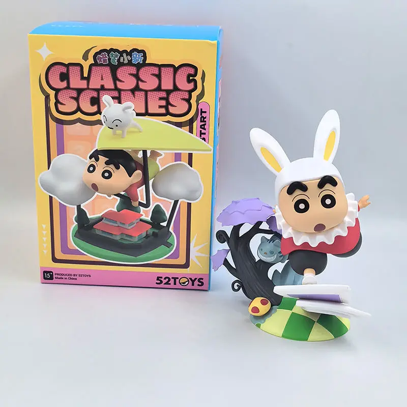 6 pezzi Crayon Shin Chan Action Figure Cartoon giapponese Kawaii figurine da collezione film giocattolo periferico regali per bambini 8cm