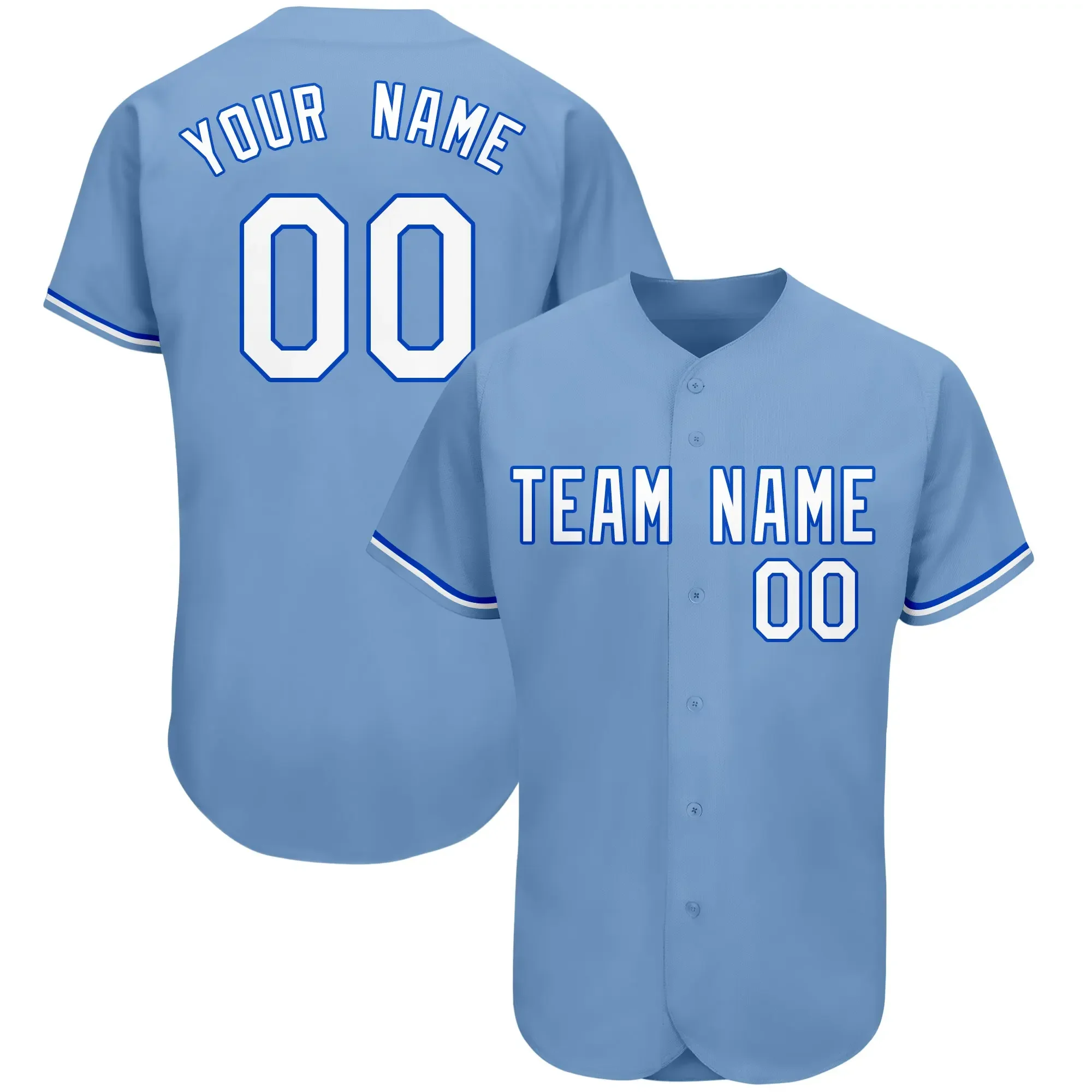 Trendy Boys' And Girls' Personalized Jerseys Short Sleeve Sweat Absorbing Breathable Baseball Clothes Game Training Uniforms