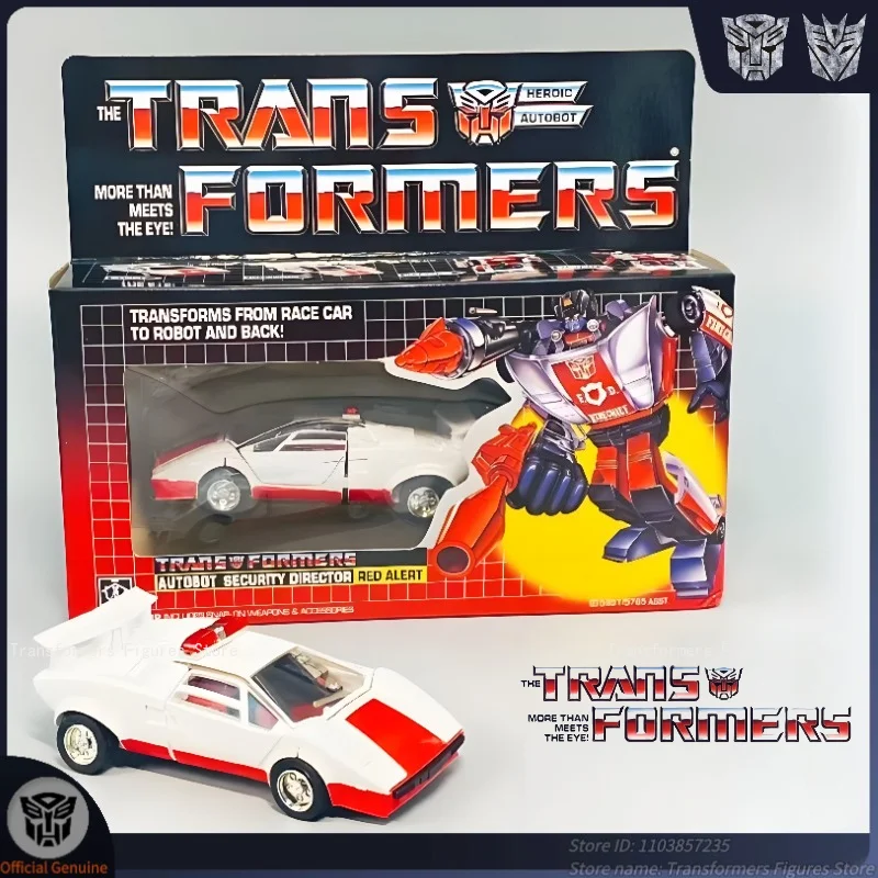 Transformator Oryginalna Replika G1-Red Alert Ko Film Kreskówka Figurka Akcji Anime Ruchomy Robot Model Studio Zabawka Prezent Dostępny Od Ręki