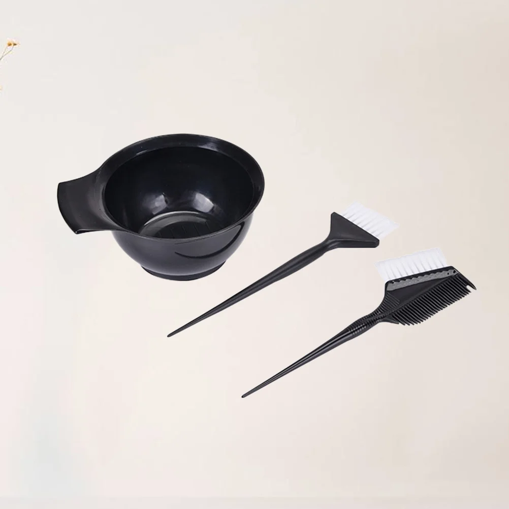 مجموعة صبغ الشعر مكونة من 3 قطع تتضمن فرش توزيع وعاء التلوين لصالونات التجميل المنزلية ذاتية الصنع بدون تجربة تلوين متاعب مجموعة قابلة لإعادة الاستخدام #3