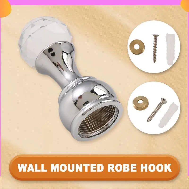 

A23P 5 шт. хрустальные декоративные настенные крючки крючок для полотенец латунный крючок для одежды вешалки настенный крючок для халата аксессуары для ванной комнаты