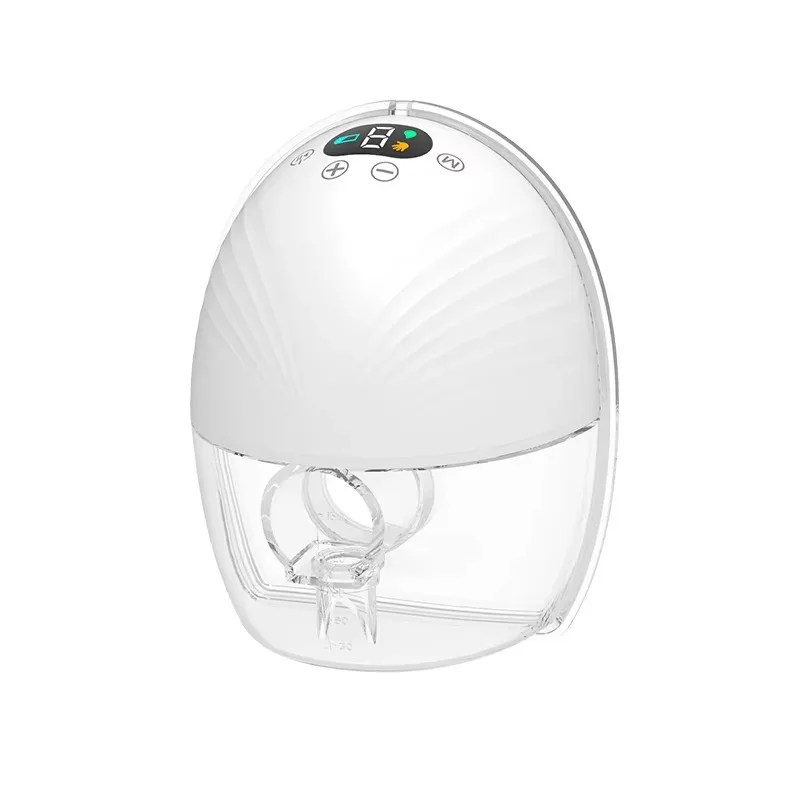 เครื่องปั๊มนมไฟฟ้าแบบชาร์จไฟแบบพกพาเครื่องปั๊มนมซิลิโคนในตัวไร้สายสวมใส่ได้แฮนด์ฟรีเครื่องปั๊มนมผู้หญิง