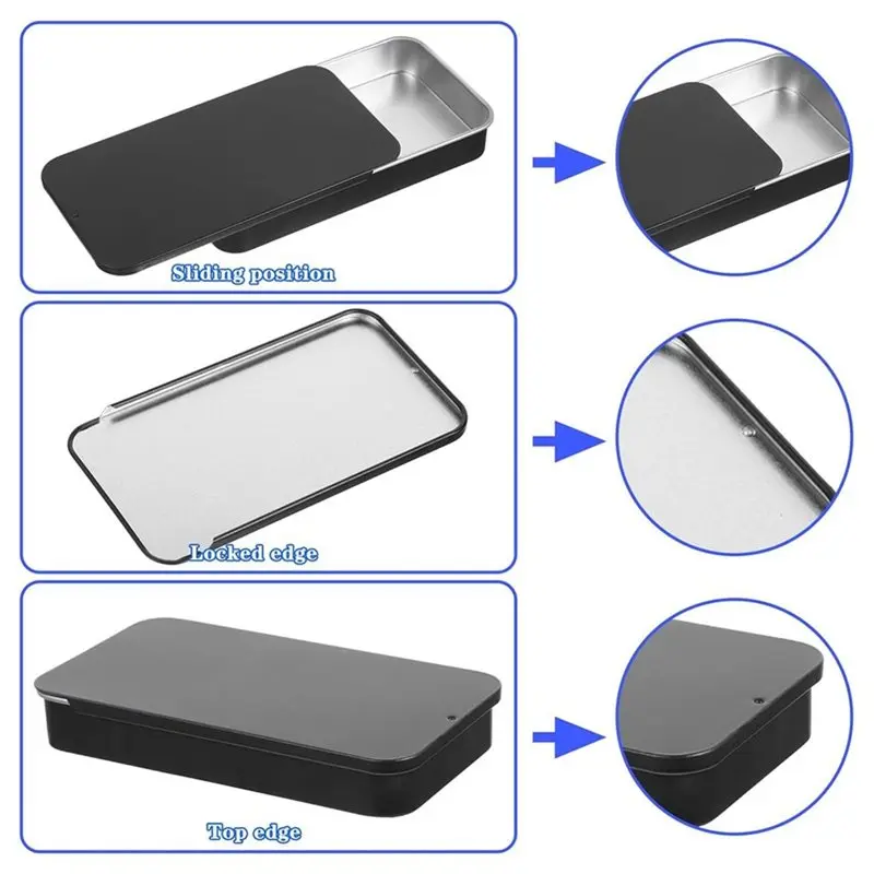 [A93Z!】 Telescopic Magnetic Pick Up Tool With Metal Storage Tin Box Portable Sewing Needle Pin Collector Organizer