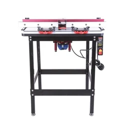 Fresadora eléctrica de madera DPS0001, sistema de mesa abatible, mesa de Mdf, banco de trabajo de elevación, CA 220V