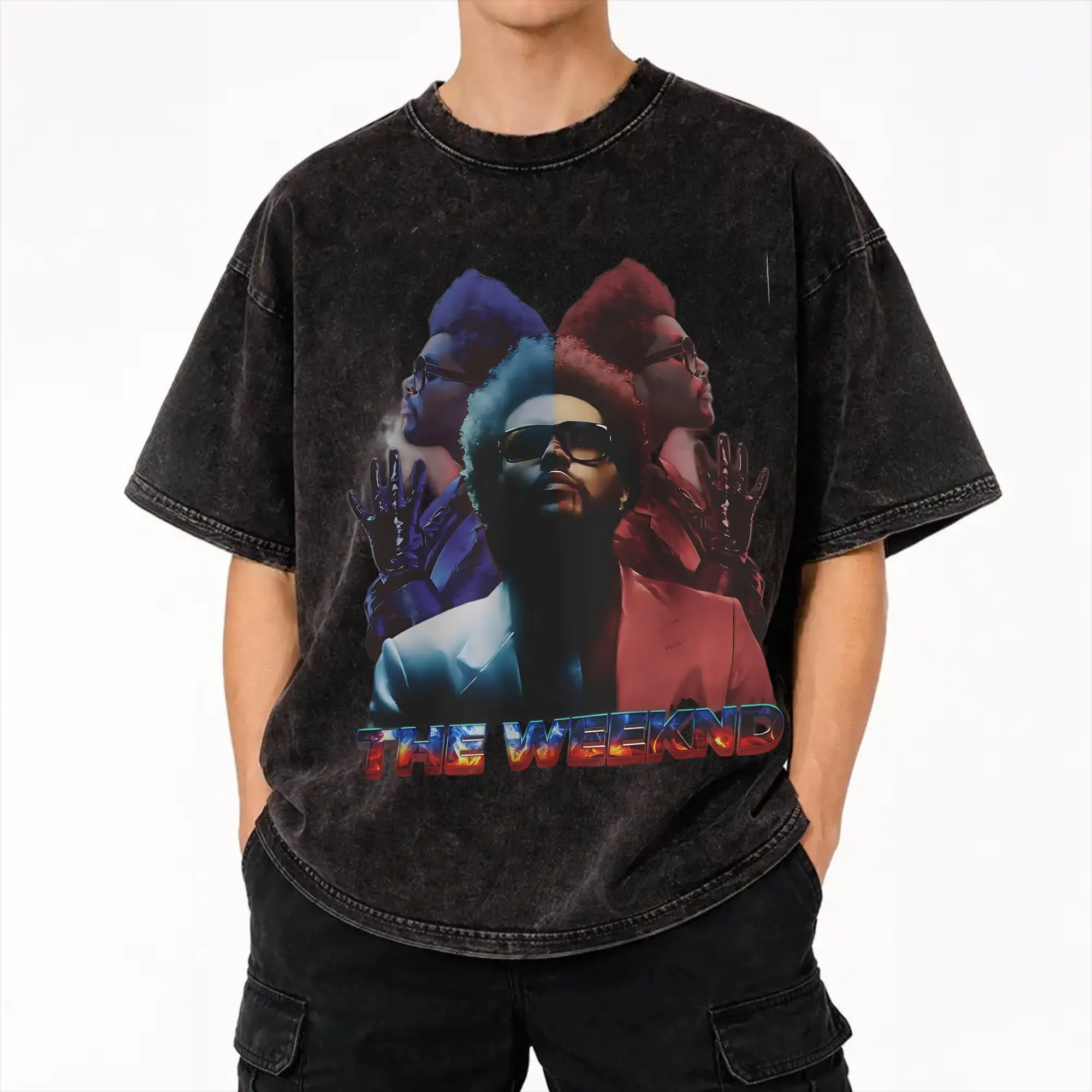Summer The Weeknds After Hours til Dawn Stadium Tour 2026  Washed Shirt Apparel Oversize T-Shirts  for Men Women Tees