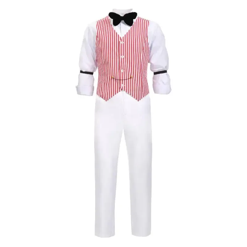 WENAM Anime Lucifer Morningstar Cosplay Costume Full Set Stand-up Collar Tailcoat Pants Vest Cos Convention Halloween Gift