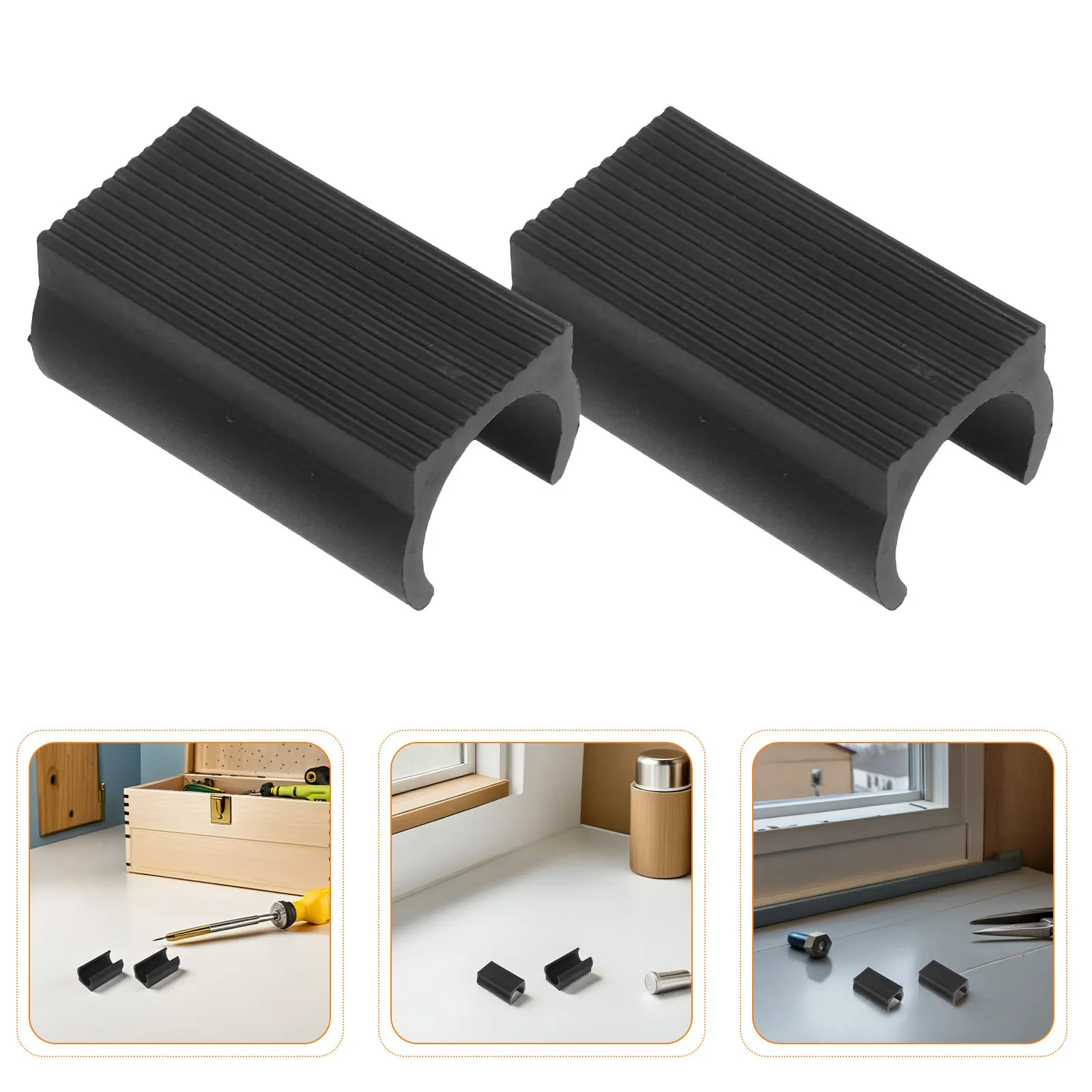 

50Pcs Chair Leg Protectors U Shaped Furniture Feet Pads 19Mm Plastic Anti-Slip Caps Stool Floor Covers for Home Office Gym Use