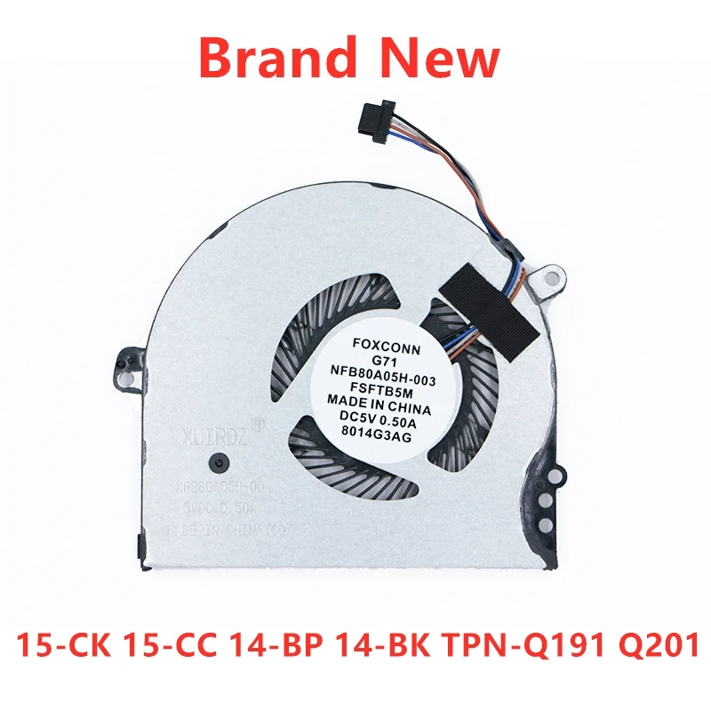 

Brand New Laptop CPU Cooling Fan For HP 15-CK 15-CC 14-BP 14-BK TPN-Q191 TPN-Q201