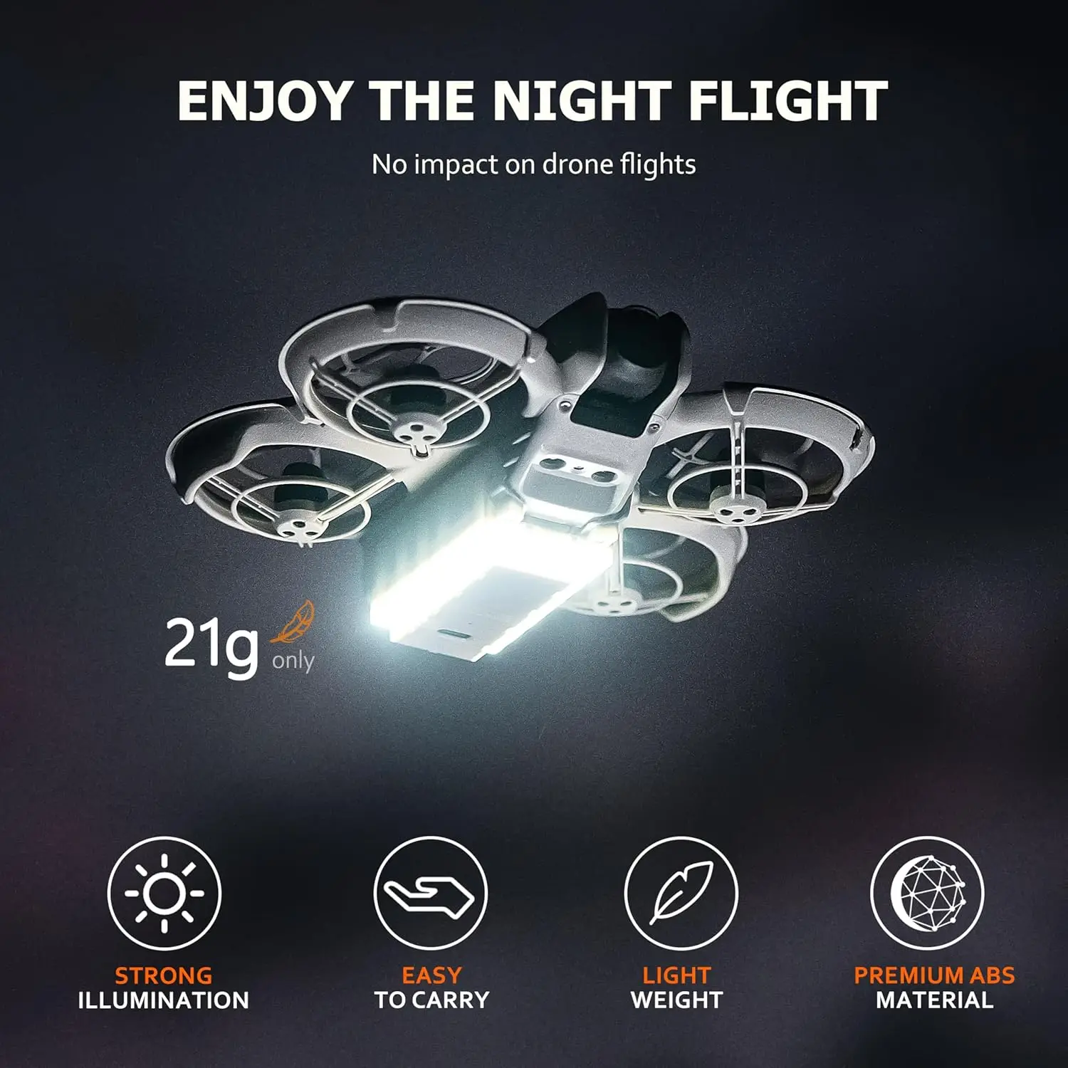 STARTRC Neo Landing Gear Foldable Extended Leg with Flash LED Lights Landing Gear for DJI Neo Accessories