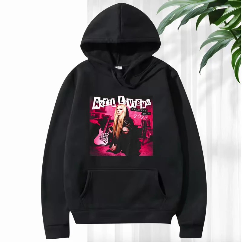 

Avril Lavigne 2025 Tour Greatest Hits Graphic hoodie men ’s women vintage Long sleeve streetwear print oversized hoodie unisex