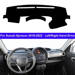 Car Auto Inner Dashboard Cover For Suzuki Spresso 2019 - 2023 LHD RHD Dashmat Carpet Cape Sun Shade Pad Rug Anti-UV 2022 2021