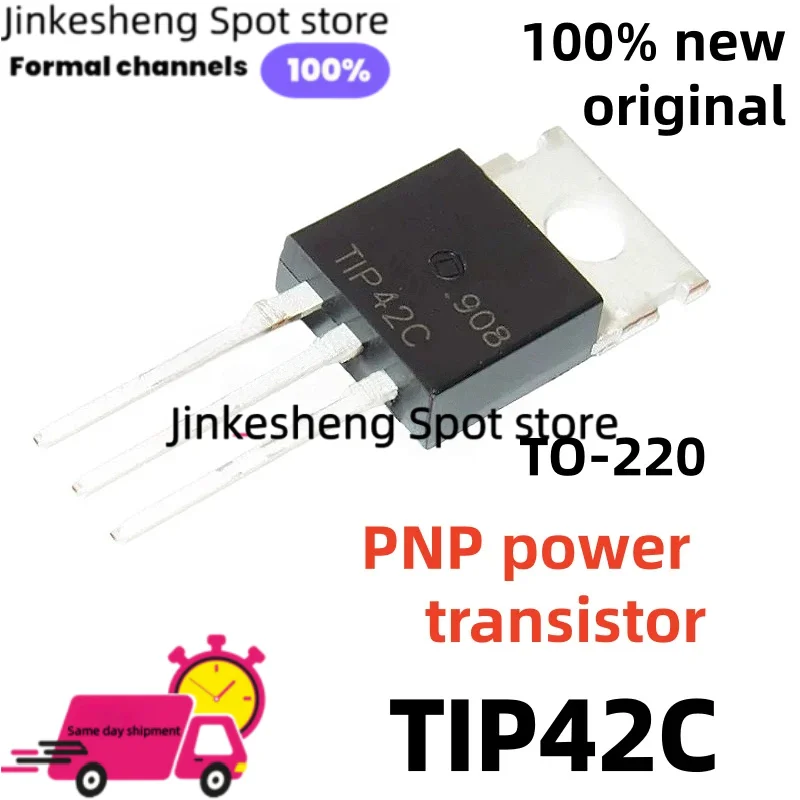 100% New Original 10-20-30PCS TIP42C TO-220 TIP42 6A 100V Switching PNP power transistor