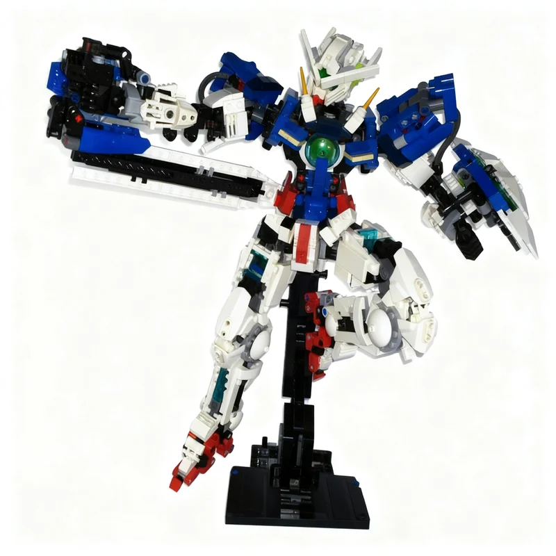 1343pcs MOC Mobile Suit Exia GN-001 Scale 1 60 Technical Model Building Blocks Toy Construction Christmas Gift Idea Education
