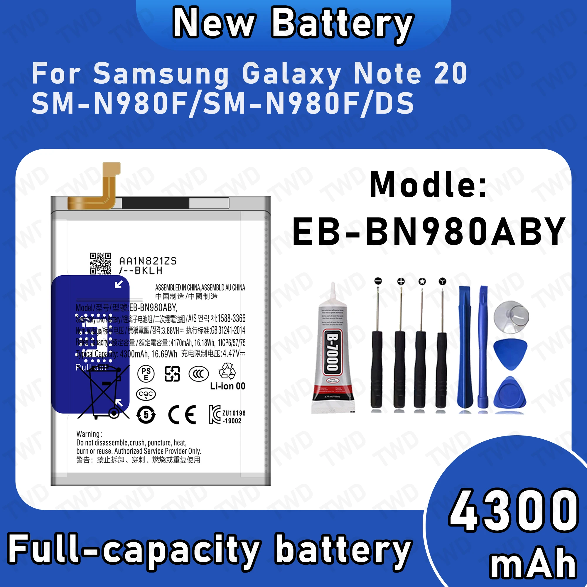 EB-BN980ABY Large capacity Battery For Samsung Galaxy Note 20 5G/SM-N981B/SM-N981B/DS Batteries New High Quanlity+Free Tools