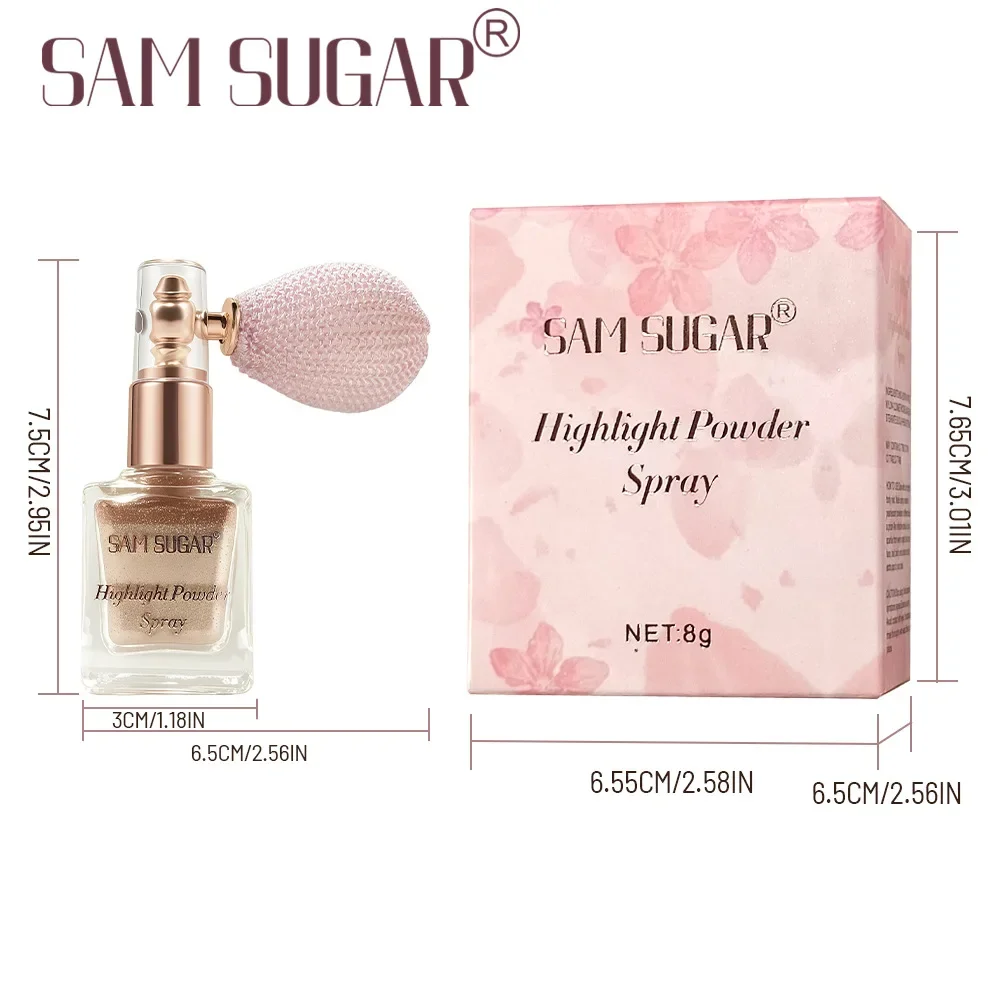 ファイングリッター防水ハイライタースプレー顔ボディ明るくアイシャドウルースパウダー長期的なきらめきメイク