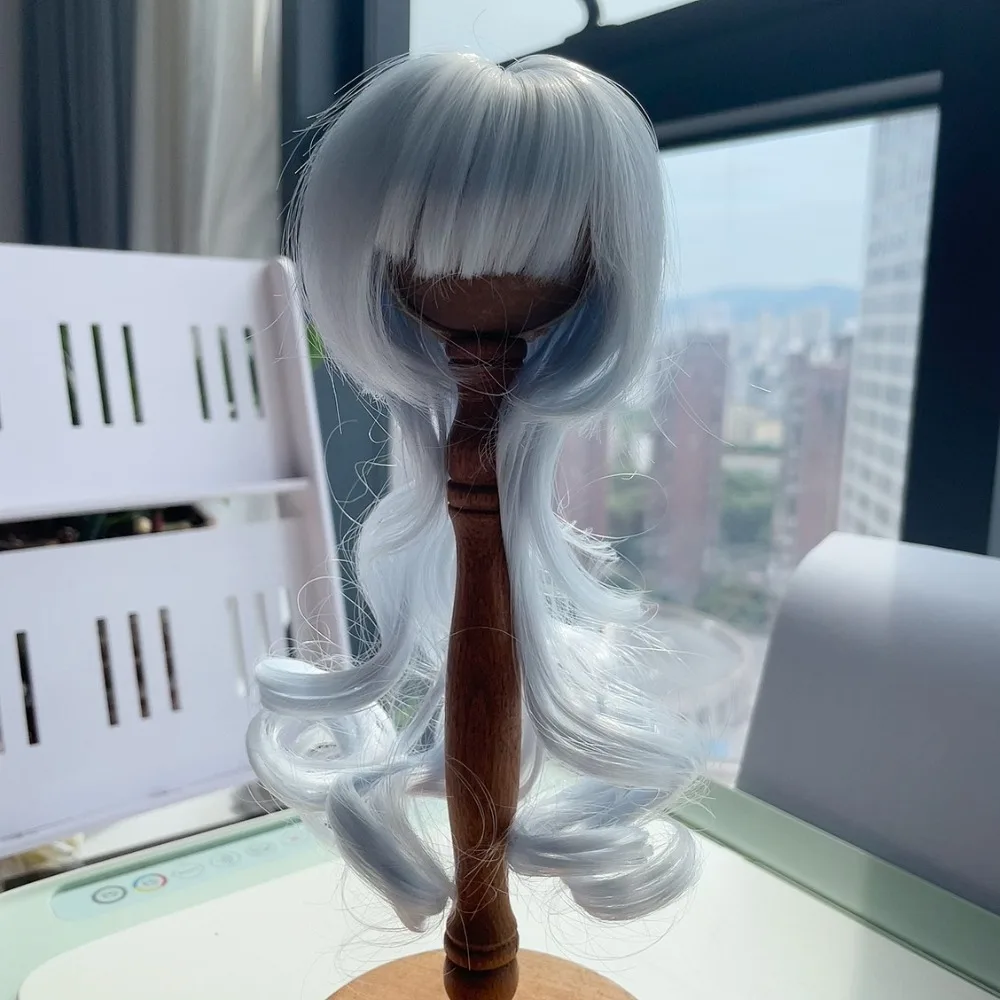 

Multicolor Bjd Doll Wig High Temperature Fiber Handmade BJD SD Doll Hair Cute Curly Hair Bjd Wig Accessories Kids Girls Toys