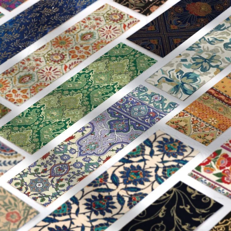 30 Stück Lesezeichen mit klassischem Muster für Studenten, elegante und einzigartige Papierkarten, Desktop-DIY-Dekorationen, Lesezeichen