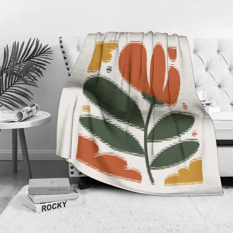 بطانية رمي أريكة مرقعة هندسية تجريدية للأطفال والمراهقين والكبار بطانية سرير مزخرفة هدية #6