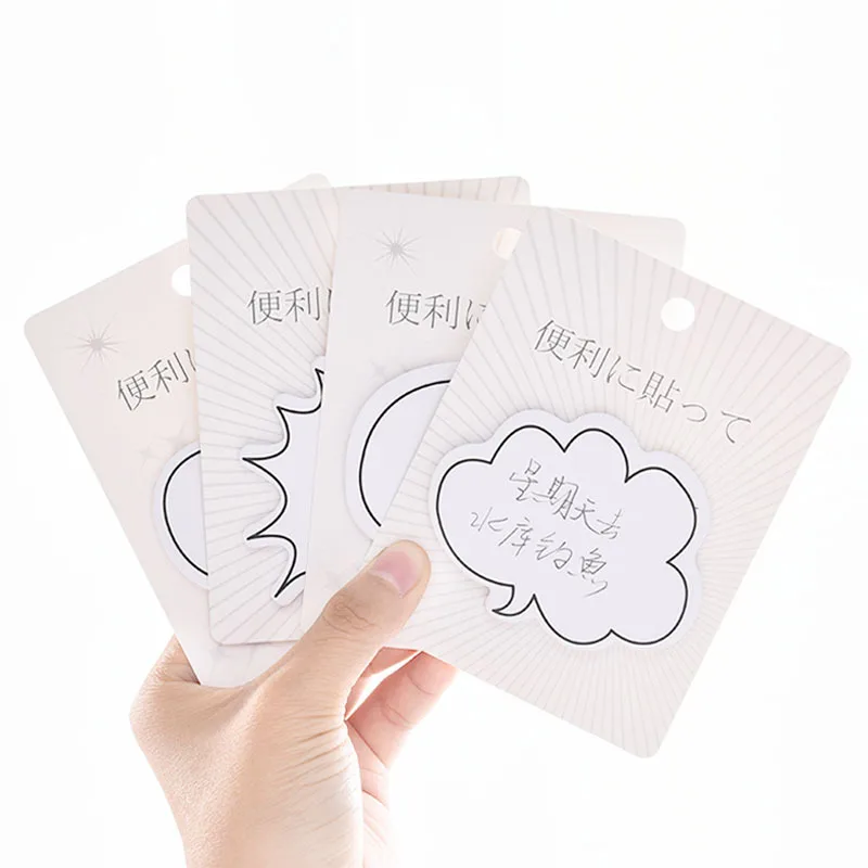 Cute Dialog Box Memo Pads Scrapbooking Kawaii Stationery Paper Sticker Sticky Note Page Marker Planner for Kids School Supplies