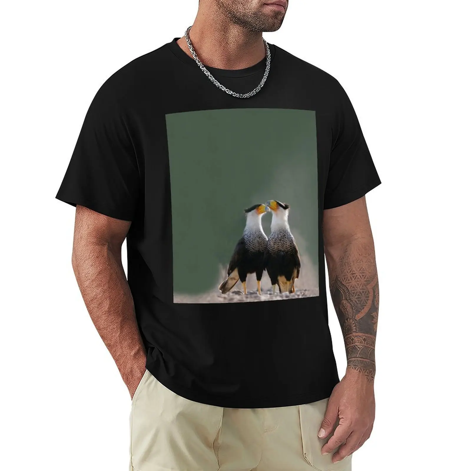 Two Crested Caracaras - Birder's T-Shirt Cool Dry Performance T-Shirt