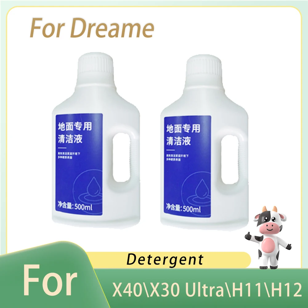 Detergent Fit For Dreame X40 Ultra\\X30 Ultra\\H11\\H12\\D9\\W10 Parts Cleaning Solution Cleaning Fluid Liquid Accessories 500ml