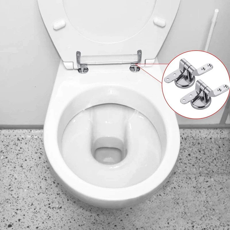 Cerniera per coperchio WC con cerniera in lega di zinco, connettore ad anello per coperchio WC di medie dimensioni, coperture per kit bulloni accessori per il bagno