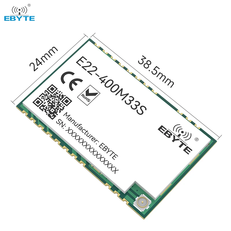 SX1268 RF Transcsec Tech LoRa Spread teur 433/470MHz EBYTE E22-400M33S 2W éventuelles I SMD Longue Portée 16KM TCXO Haute Précision