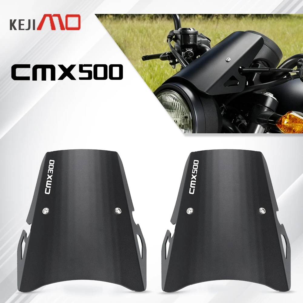

For HONDA CMX500 CMX300 CMX 300 500 REBEL 2017 - 2026 2025 Motorcycle Accessories Front Windshield Fairing Windscreen Deflector