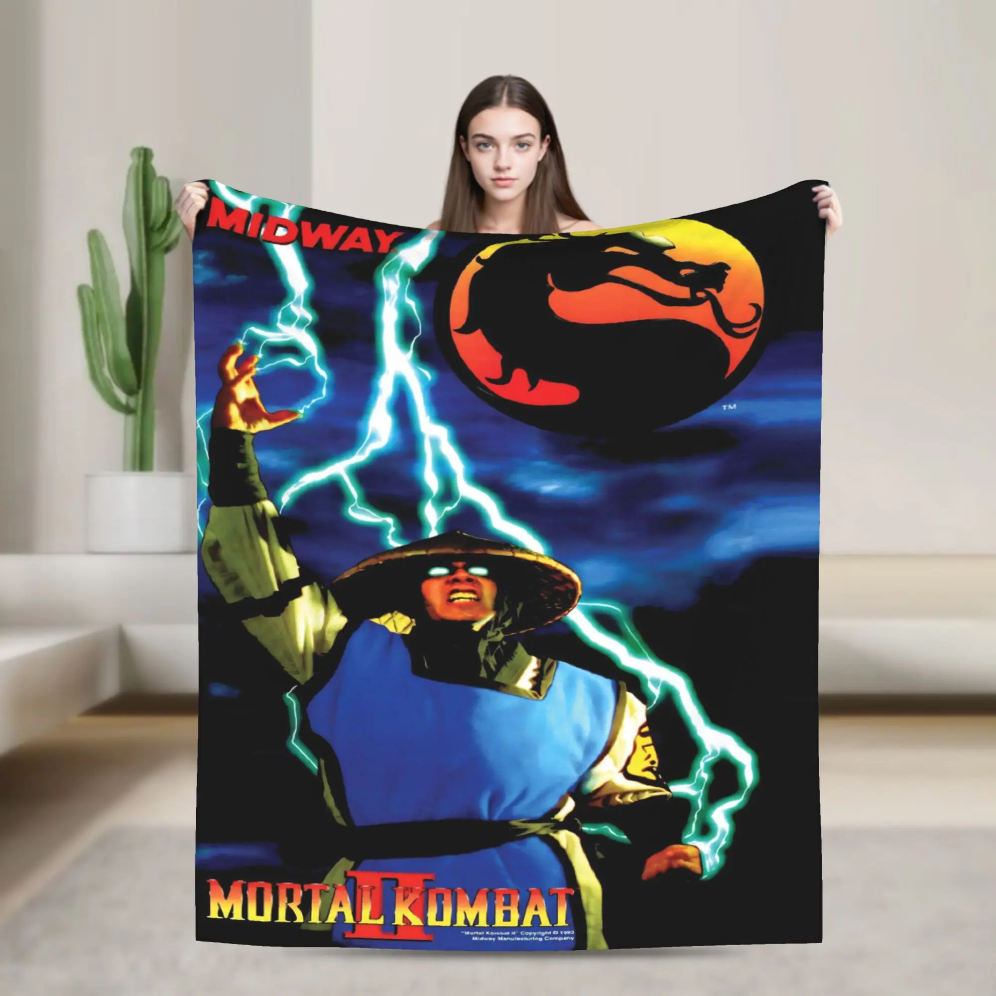 Mortal Kombat II Moive 2026 Accessories Blanket Cozy Soft  Throw Blankets for Bed 50x60 Inches Multi-size Throws And Blankets