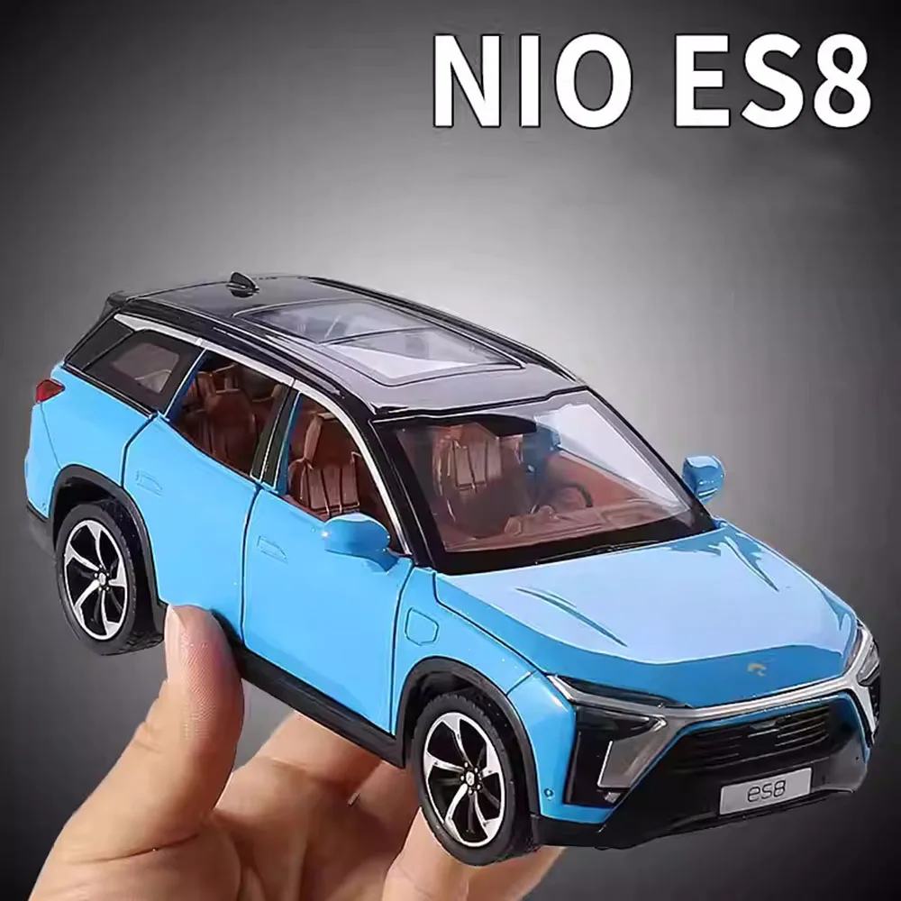 

Масштаб 1:24 NIO ES8 Great Wall POER SUV Модели автомобилей Игрушки из сплава Литые под давлением Новые энергетические транспортные средства со звуковым светом Модель для детей Подарки