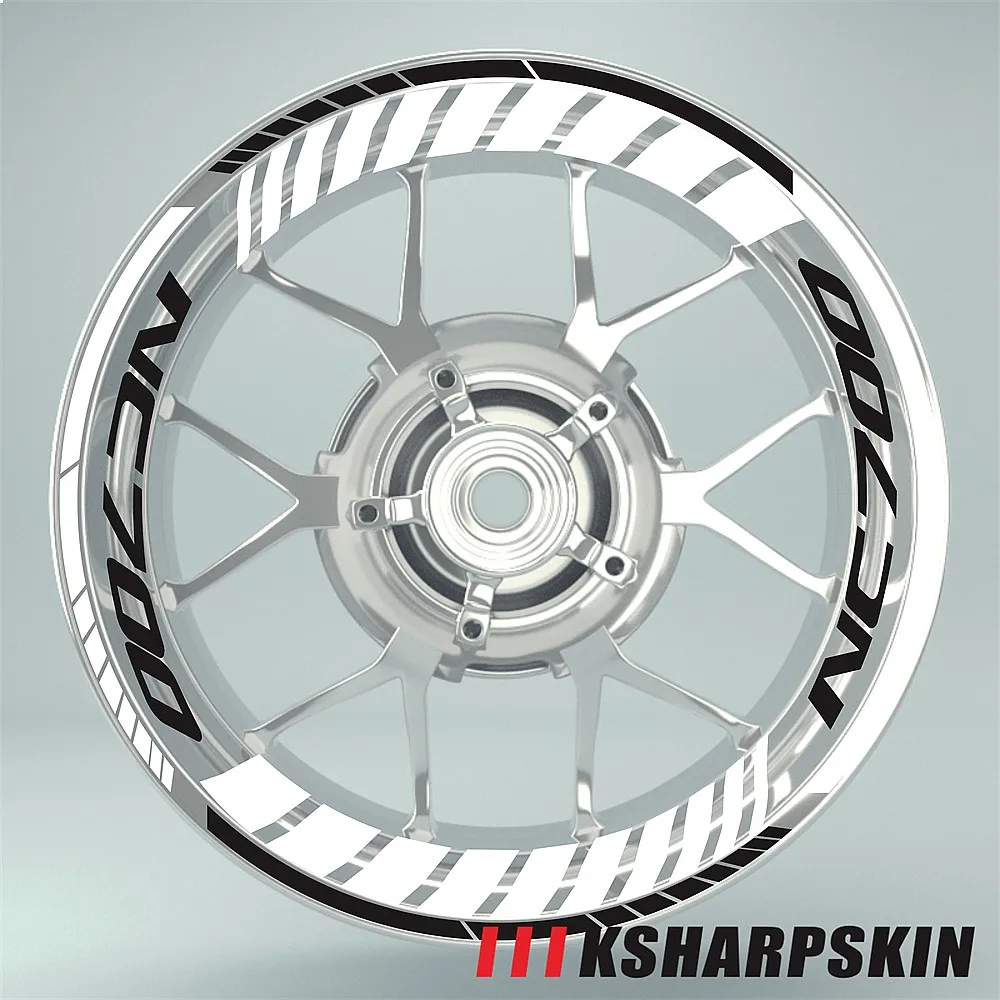 Multiple Color Motorcycle Tire Stickers Waterproof Wheel Rim Decals Stripe for HONDA NC700
