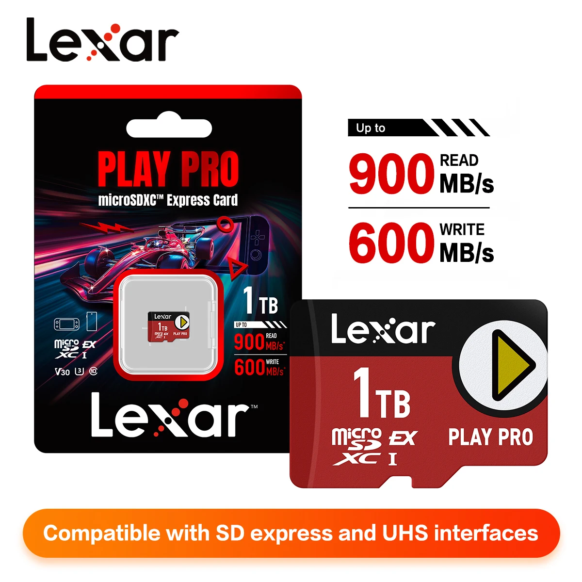 Lexar MicroSD Express Card Switch2 メモリカード 1TB 512GB 256GB 